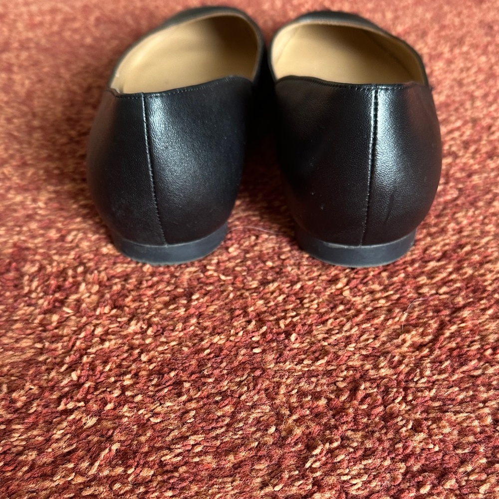 Naturalizer Black Square-Toe Flats - Picture 4 of 5